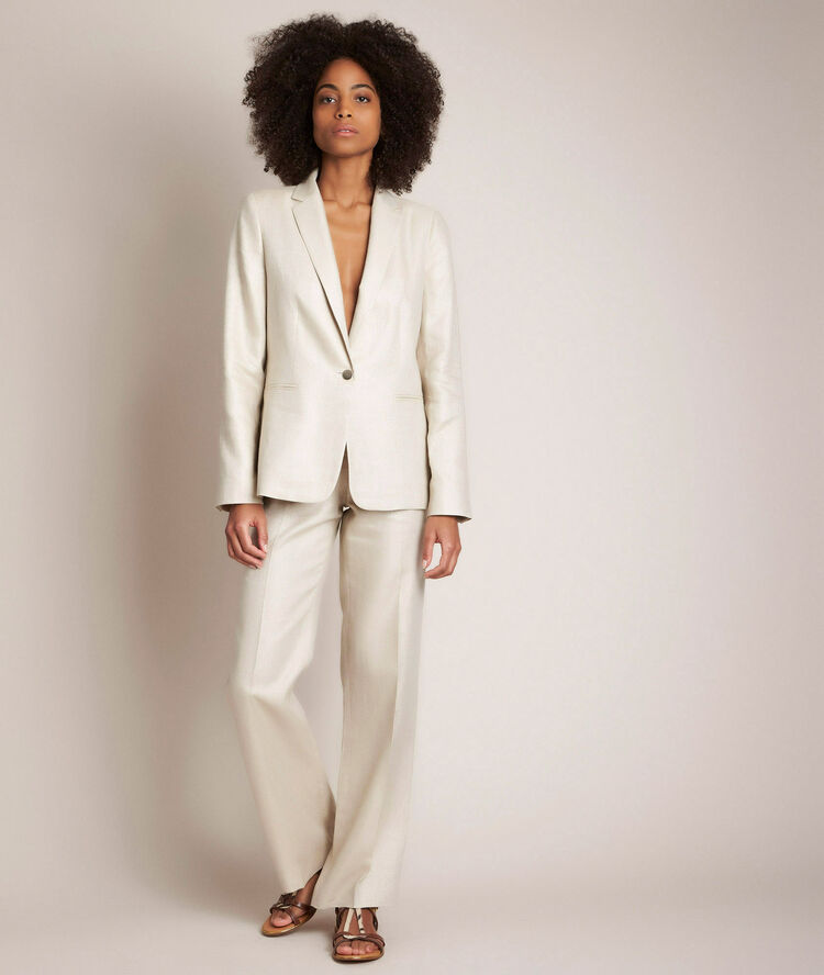 Veste en lin brillante lucile.