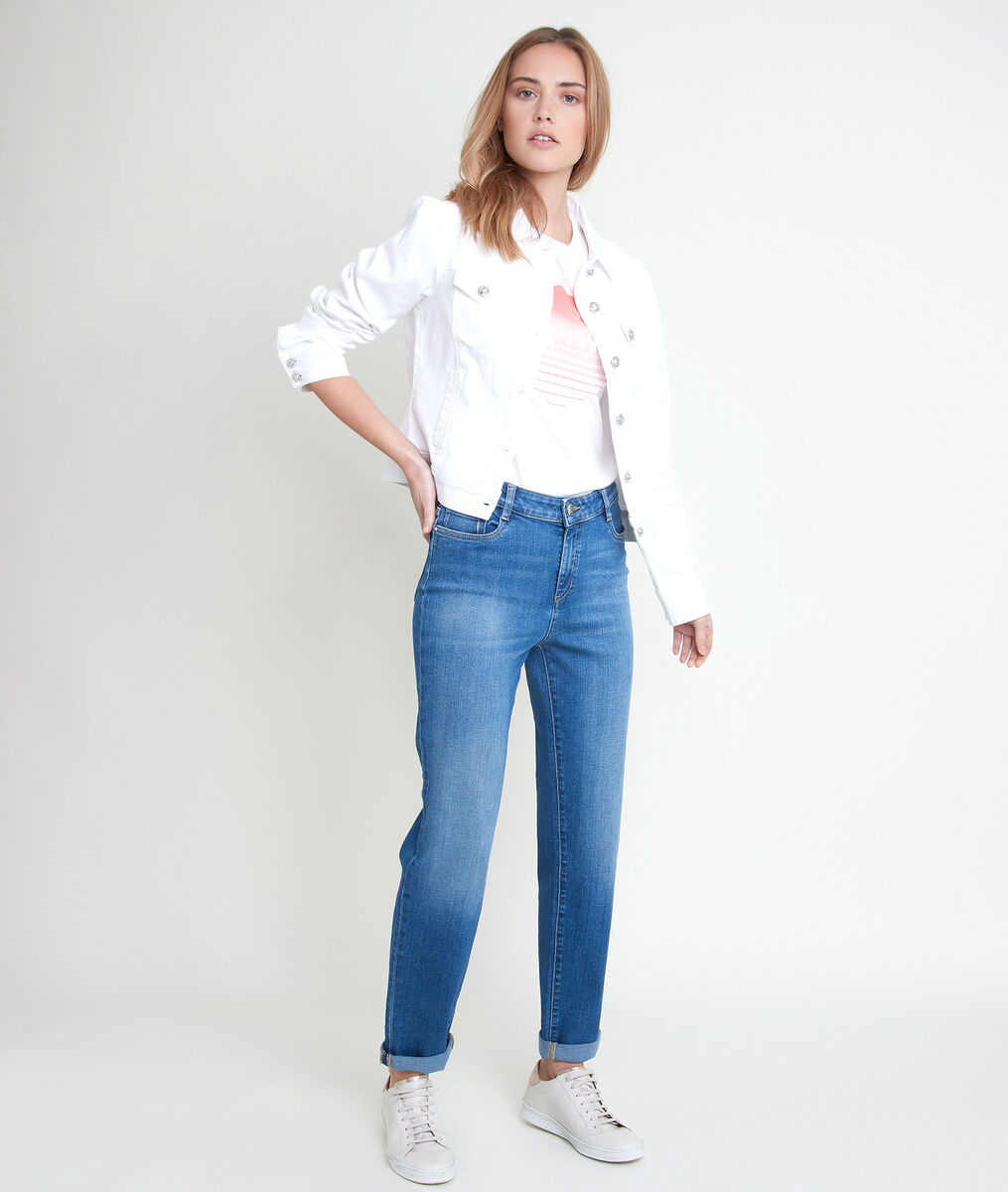 Veste en coton blanche Prisca | 1-2-3 Veste en coton blanche Prisca PhotoZ | 1-2-3