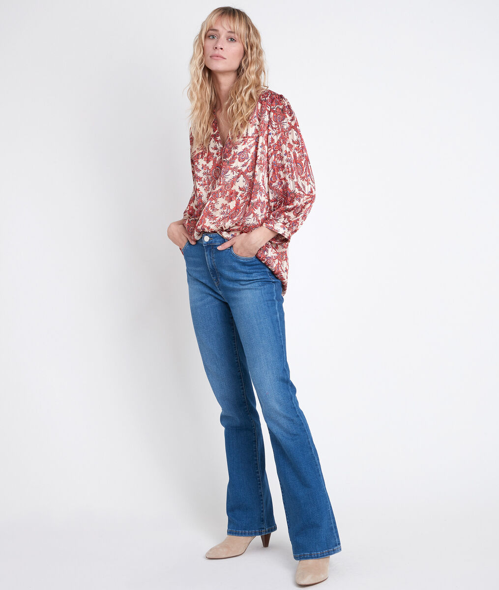 Rote Bluse mit Print Elsa | 1-2-3 Rote Bluse mit Print Elsa PhotoZ | 1-2-3