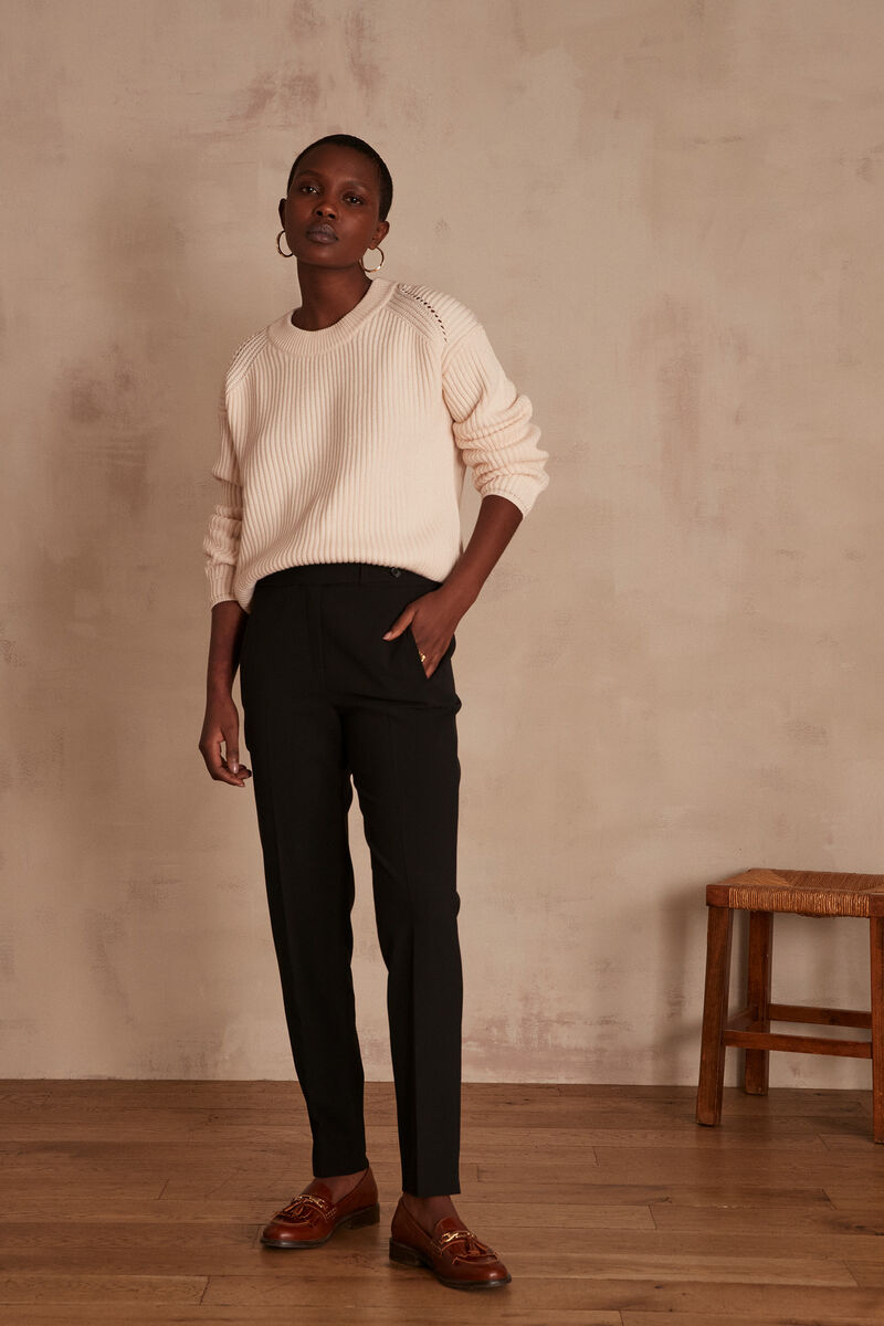 Pantalon cigarette en microfibre Lara | 1-2-3 Pantalon cigarette en microfibre Lara PhotoZ | 1-2-3