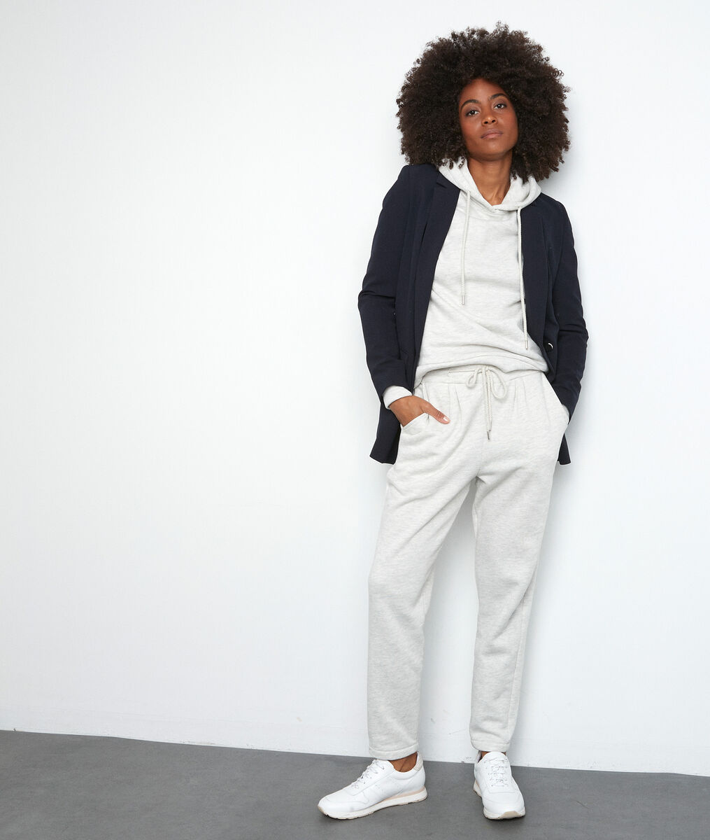 Grijs gechineerde molton broek Everest | 1-2-3 Grijs gechineerde molton broek Everest PhotoZ | 1-2-3