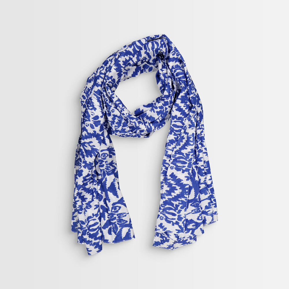Foulard en coton recyclé bradeley myosotis.