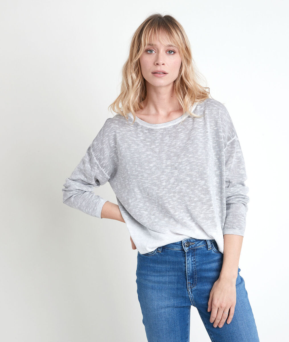 Pull gris chiné lurex Ava | 1-2-3 Pull gris chiné lurex Ava PhotoZ | 1-2-3