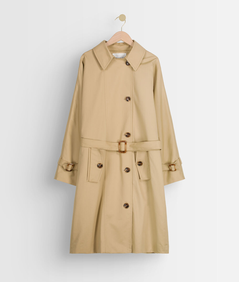 Trench intemporel en coton beige katlyn beige.