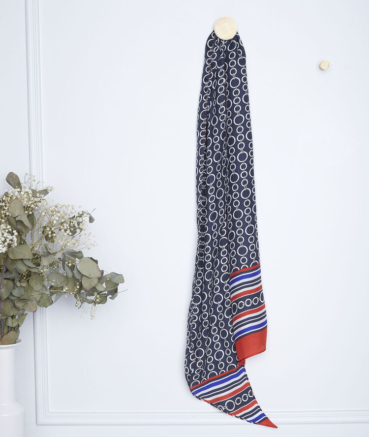 Sjaal met print glenda marine.