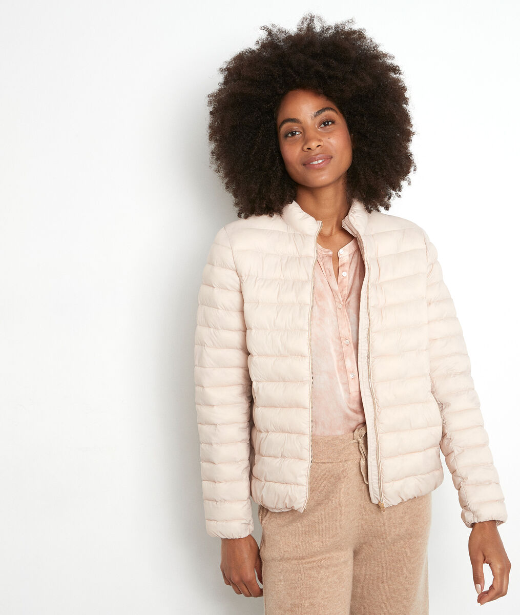 Doudoune fine en nylon beige Olivia | 1-2-3 Doudoune fine en nylon beige Olivia PhotoZ | 1-2-3