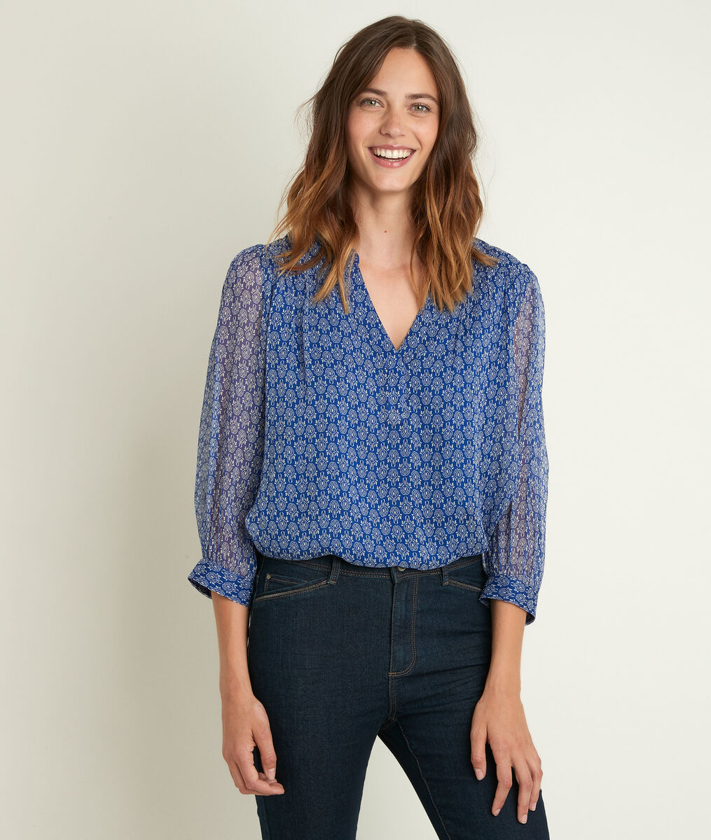 Blouse imprimée Elsa bis | 1-2-3 Blouse imprimée Elsa bis PhotoZ | 1-2-3