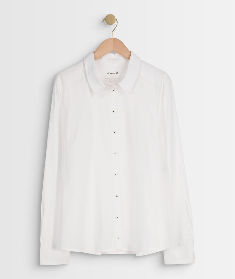 Chemise en popeline jessy ecru.