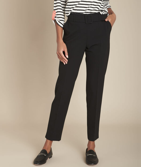 Pantalon cigarette ceinturé Lara | 1-2-3 Pantalon cigarette ceinturé Lara PhotoZ | 1-2-3
