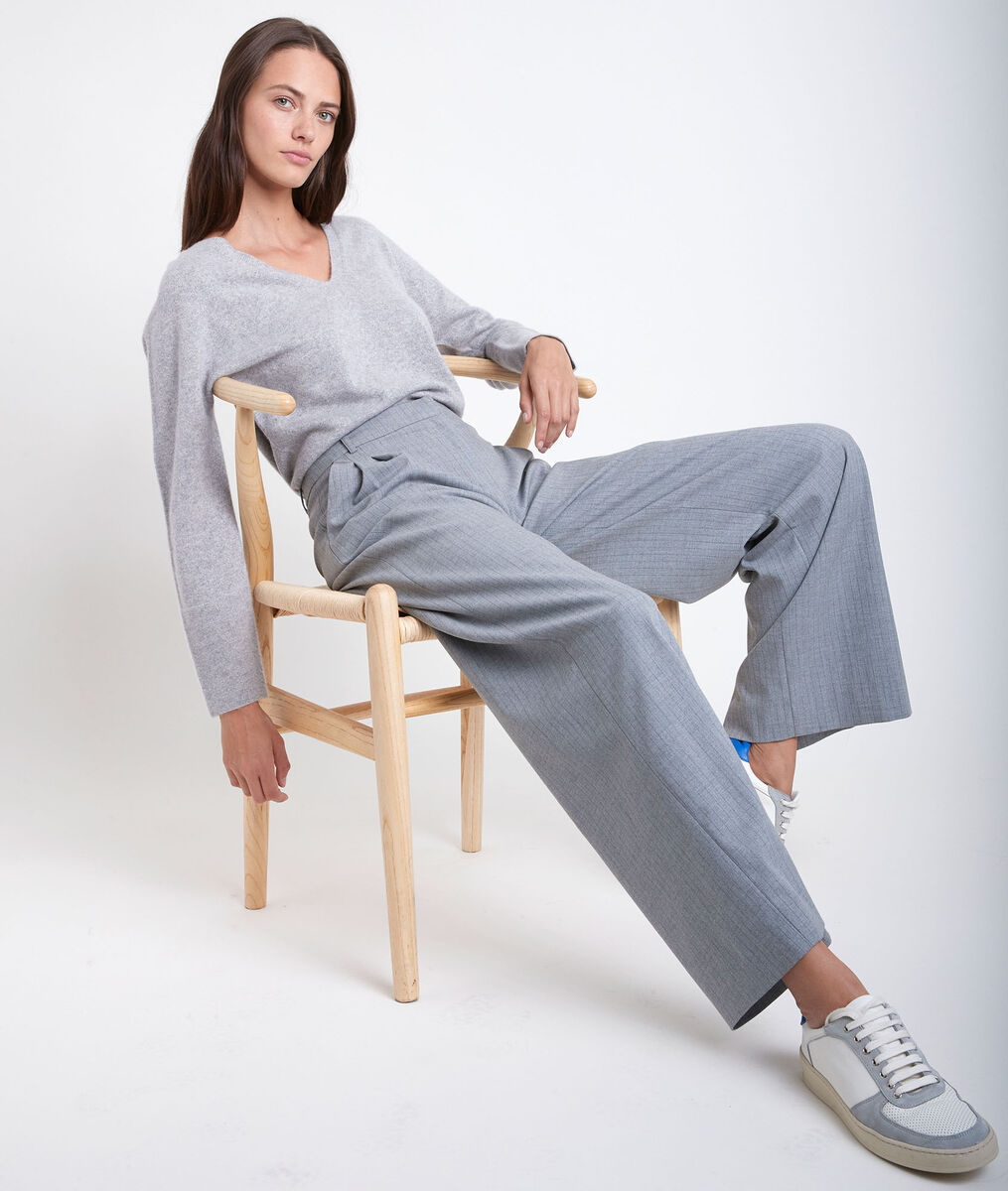 Pull en cachemire gris Ralph | 1-2-3 Pull en cachemire gris Ralph PhotoZ | 1-2-3