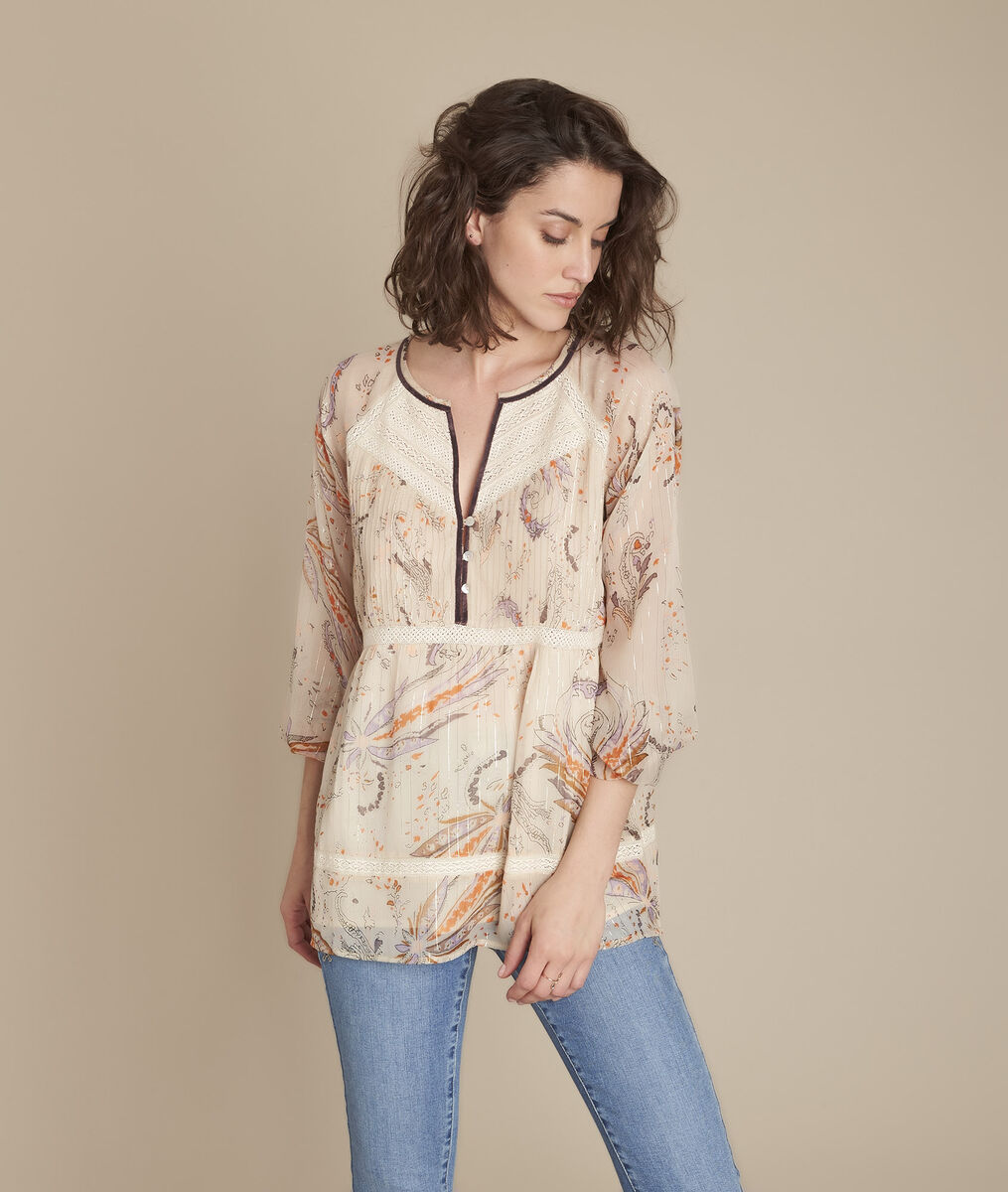 Blouse imprimé fleuri Milo | 1-2-3 Blouse imprimé fleuri Milo PhotoZ | 1-2-3