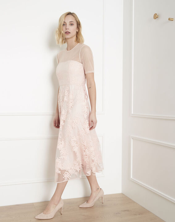 Robe poudre dentelle et tulle Hester | 1-2-3 Robe poudre dentelle et tulle Hester PhotoZ | 1-2-3
