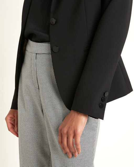 Veste microfibre noire sarry noir.