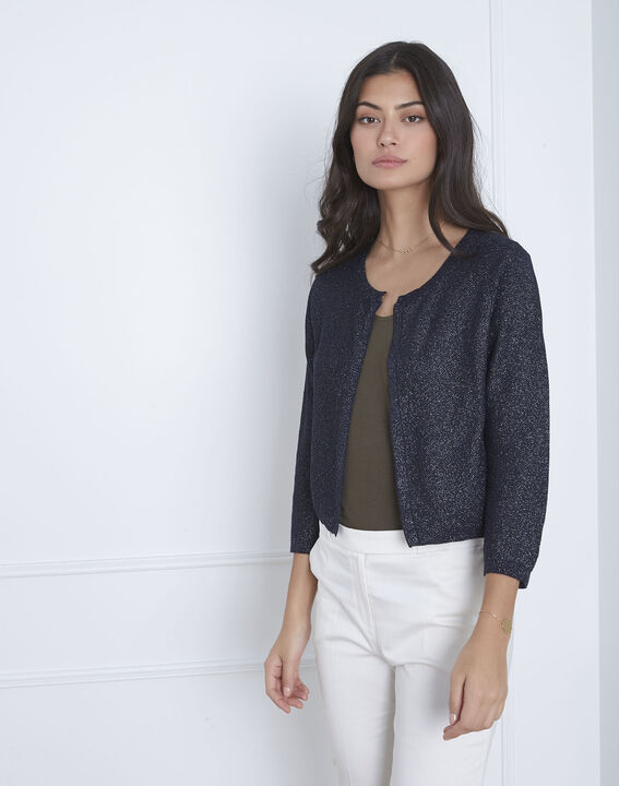 Gilet marine irisé Ninon | 1-2-3 Gilet marine irisé Ninon PhotoZ | 1-2-3