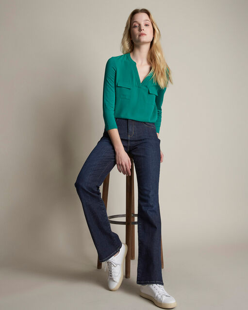 Le classique bootcut brut simon indigo fonce.