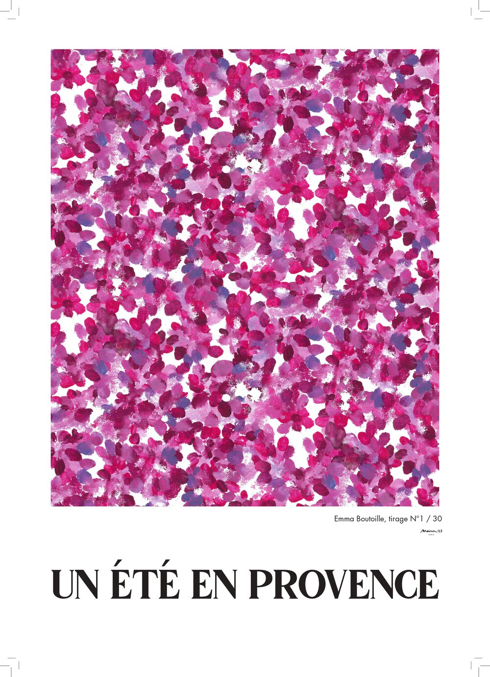 Affiche un été en provence studio des artistes violine.