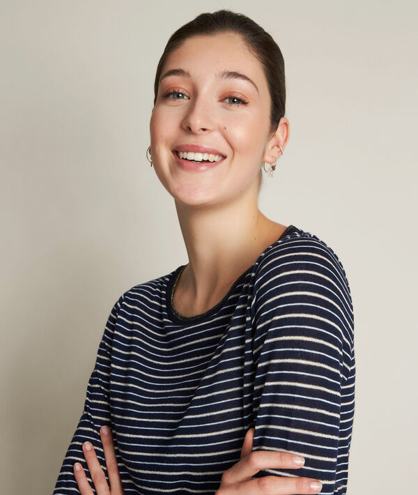 Gestreiftes Top Lurex Riviere | 1-2-3 Gestreiftes Top Lurex Riviere PhotoZ | 1-2-3