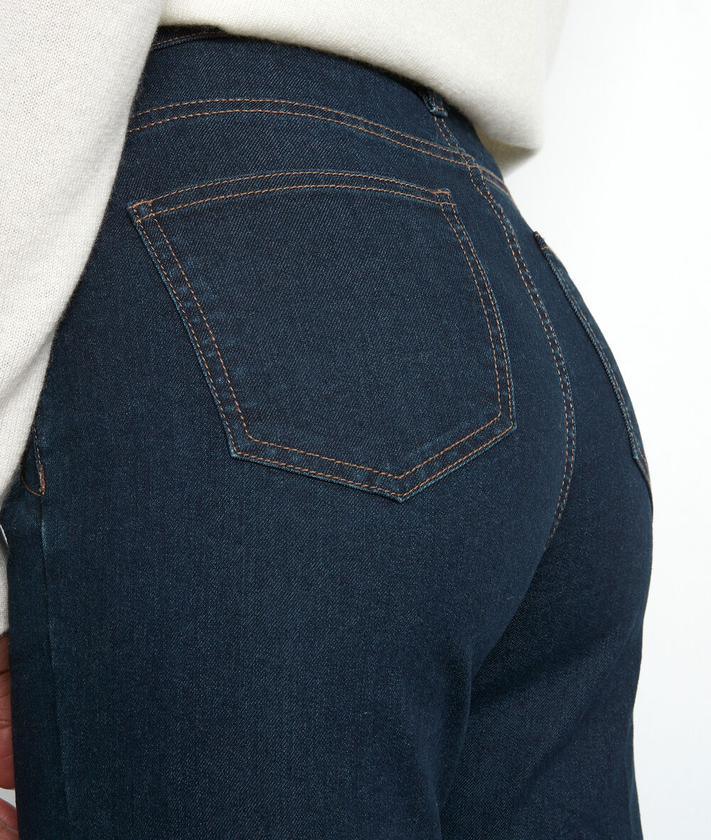 Flared jeans van ruwe denim ninon rinse.