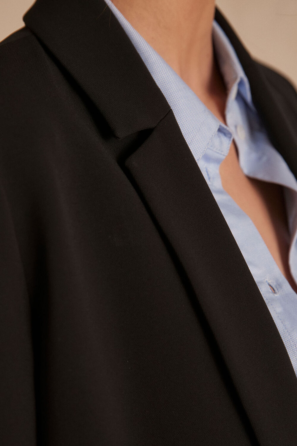 Veste en microfibre noire florine noir.