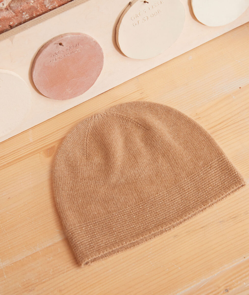 Bonnet en cachemire camel Urbain | 1-2-3 Bonnet en cachemire camel Urbain PhotoZ | 1-2-3