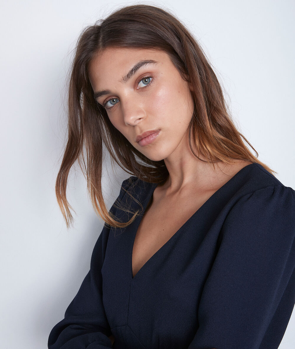 Robe bleue marine trapèze spirit marine.
