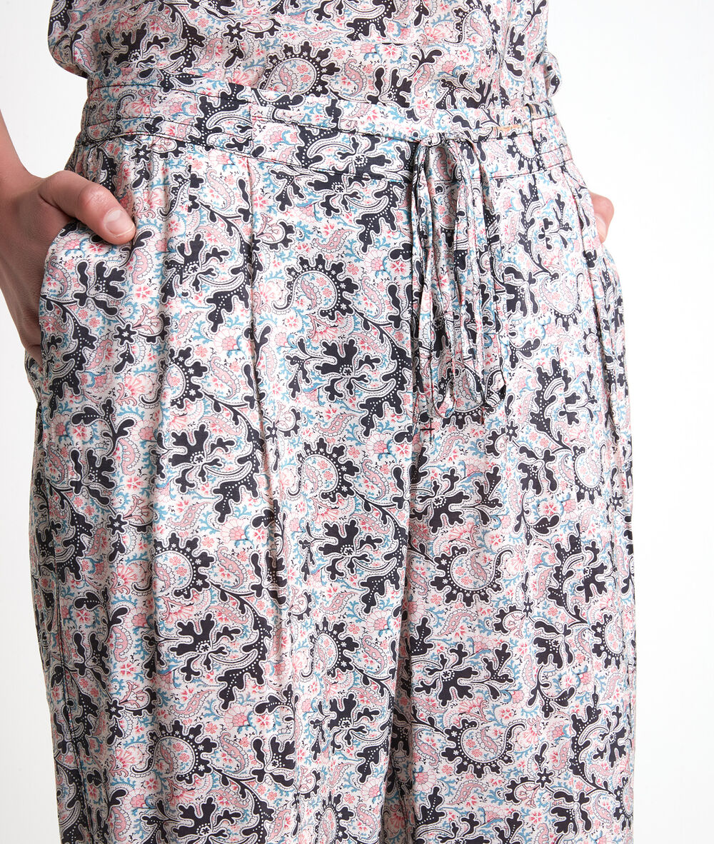 Pantalon en coton imprimé blush flynn blush.