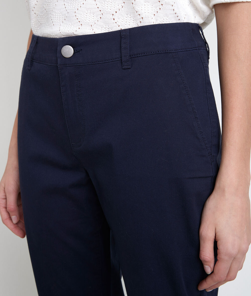 Pantalon chino en coton biologique marine francis marine.