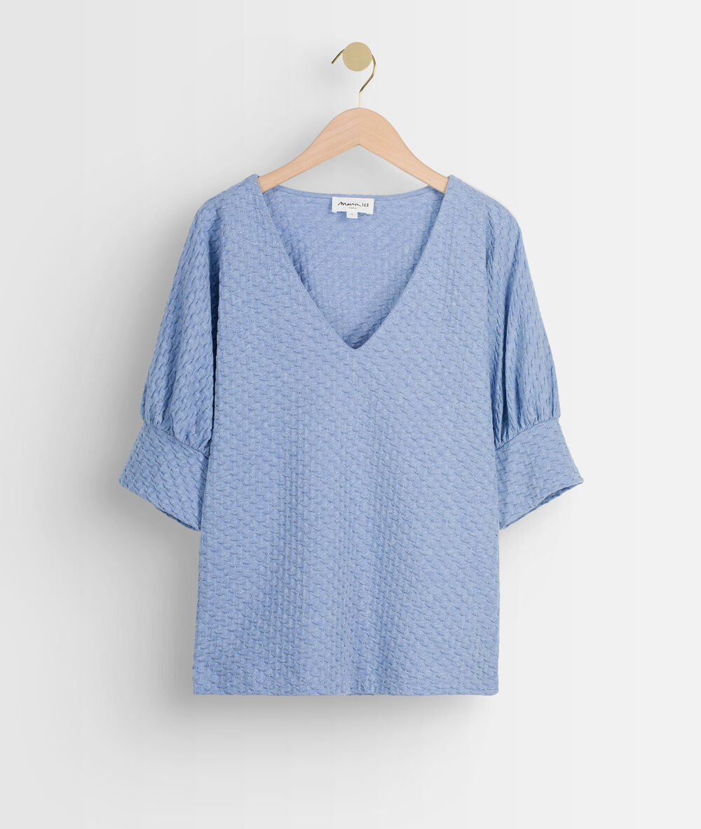 Tee-shirt bleu ciel idouceur ciel.