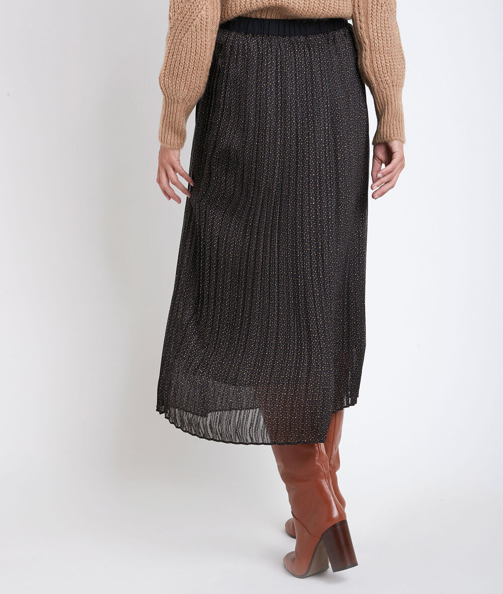 Langer Plissee Rock Bulle Damen Maison 123