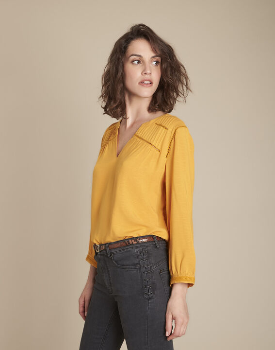 Blouse ambre dentelle épaules Maureen | 1-2-3 Blouse ambre dentelle épaules Maureen PhotoZ | 1-2-3