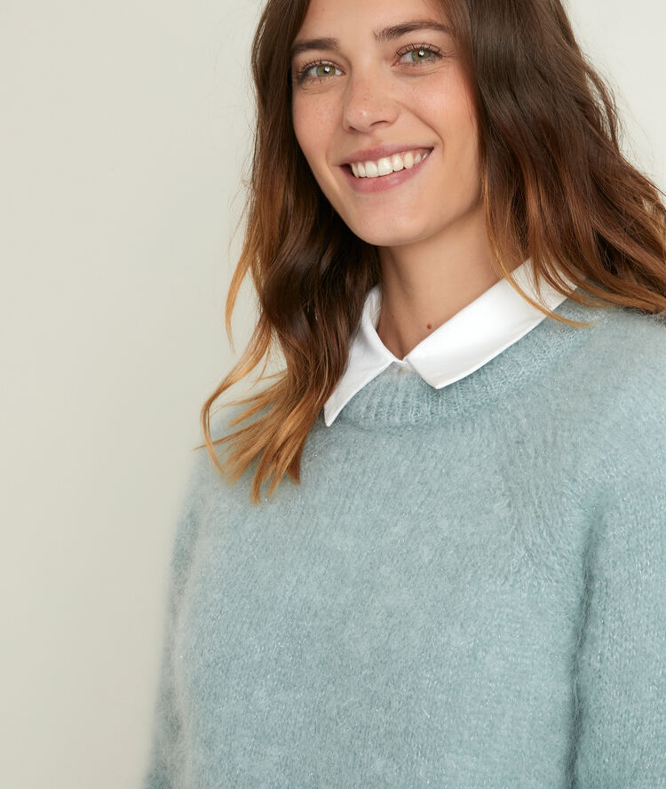 Pull en mohair mélangé radieuse.