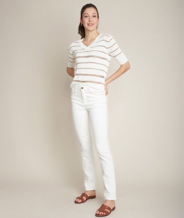 L'Original 123 : jean droit blanc Sonia | 1-2-3 L'Original 123 : jean droit blanc Sonia PhotoZ | 1-2-3