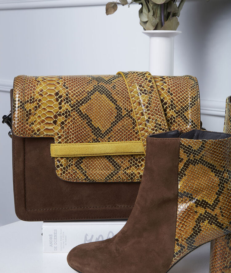 Le 123 en cuir python soleil.