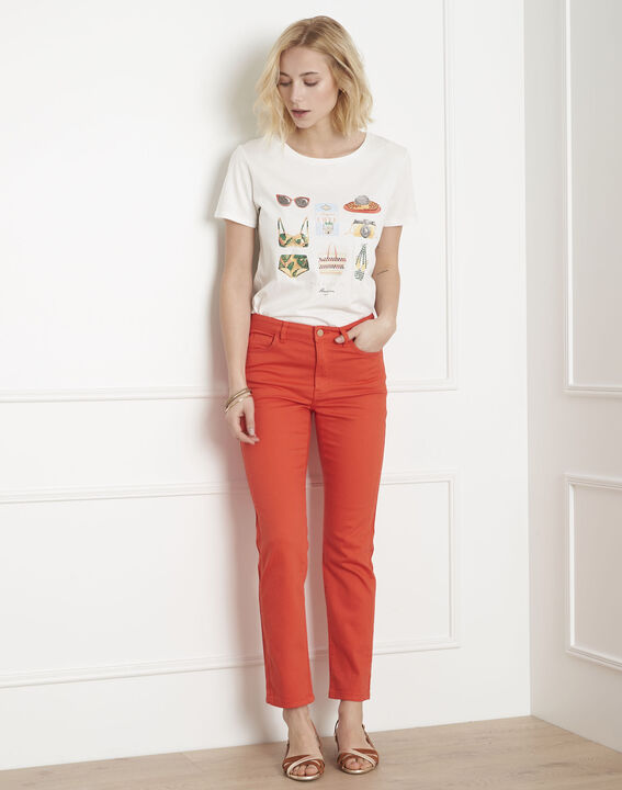Jean corail droit tresse poche Opera | 1-2-3 Jean corail droit tresse poche Opera PhotoZ | 1-2-3