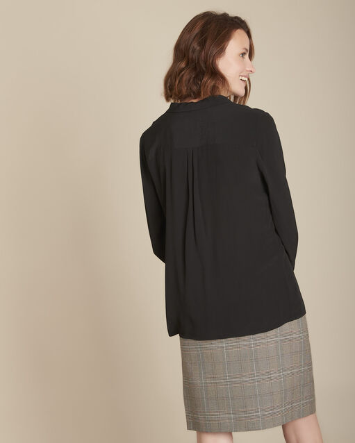 Chemise noire dentelle madisson noir.