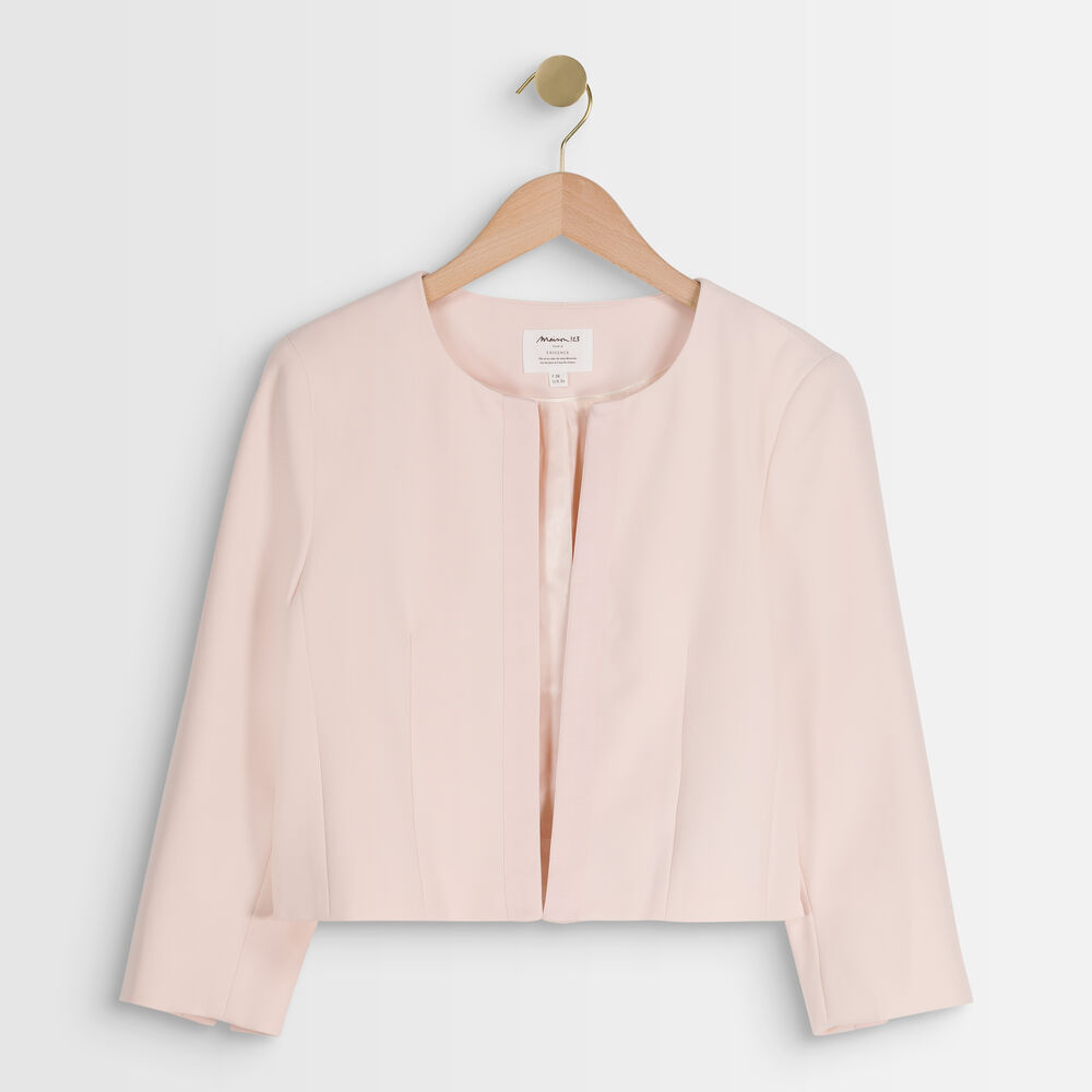 Boléro en microfibre nude lalie poudre.