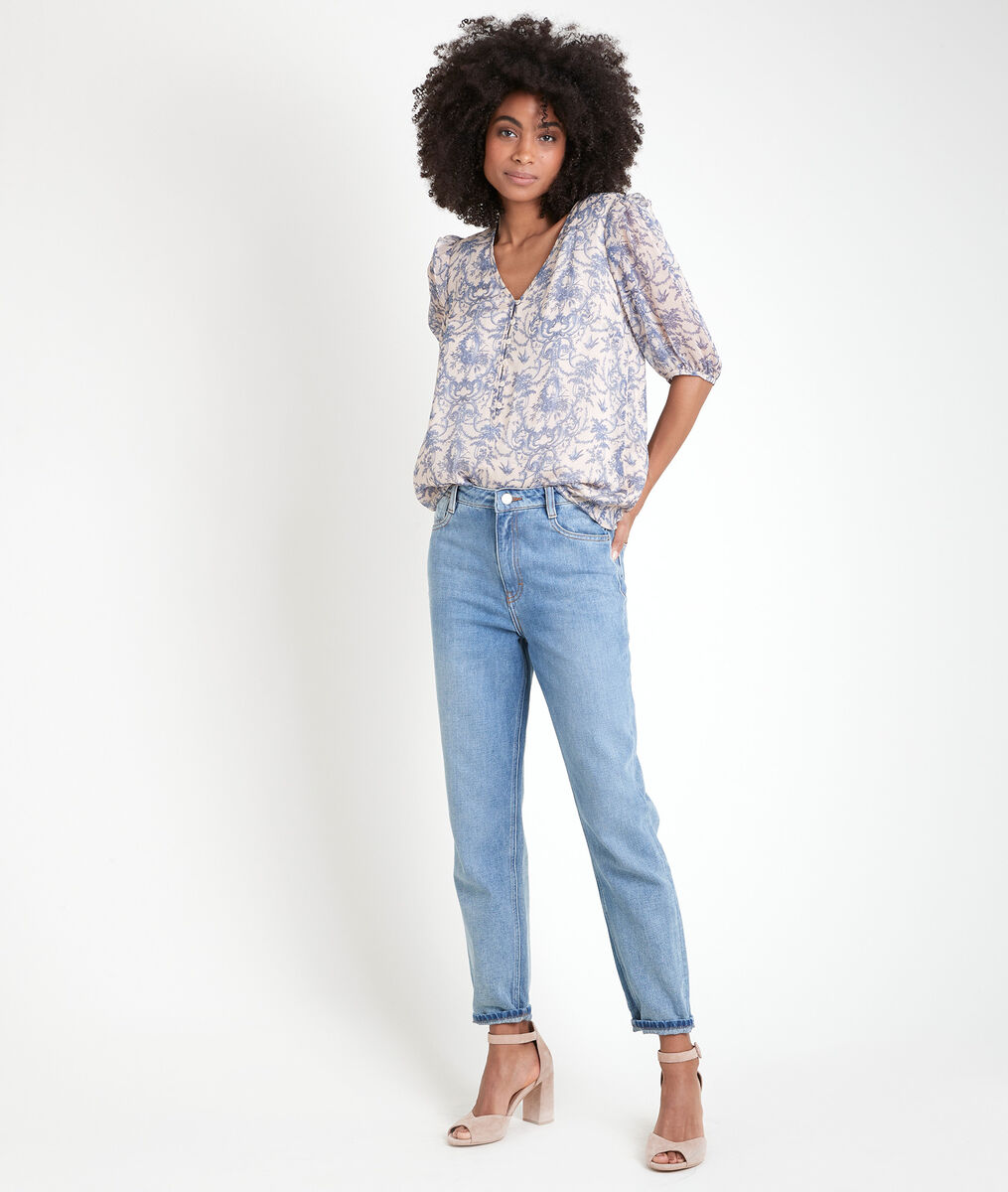 Blouse imprimée à volants Tounia | 1-2-3 Blouse imprimée à volants Tounia PhotoZ | 1-2-3