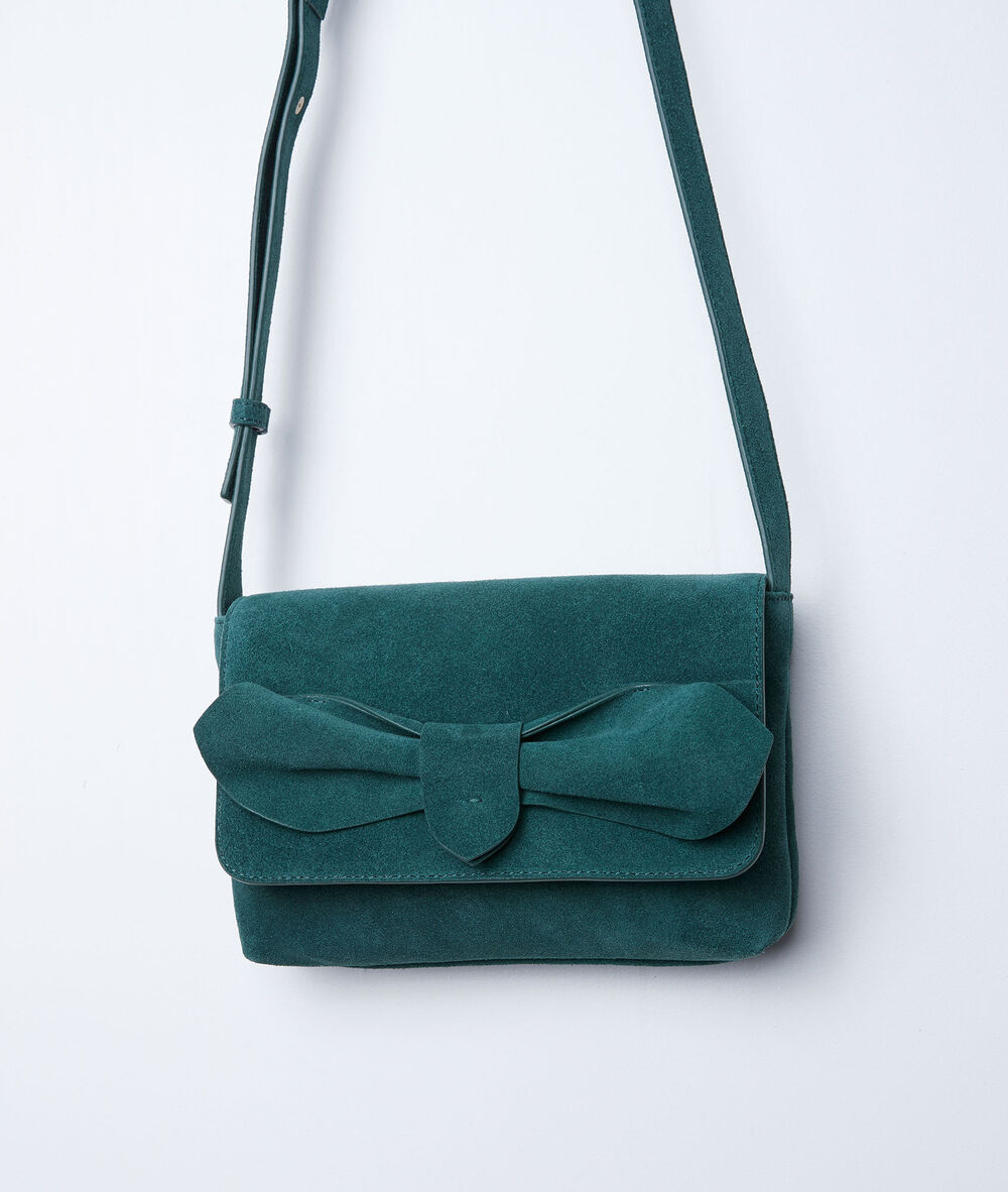 Sac en cuir vert dolly basilic.