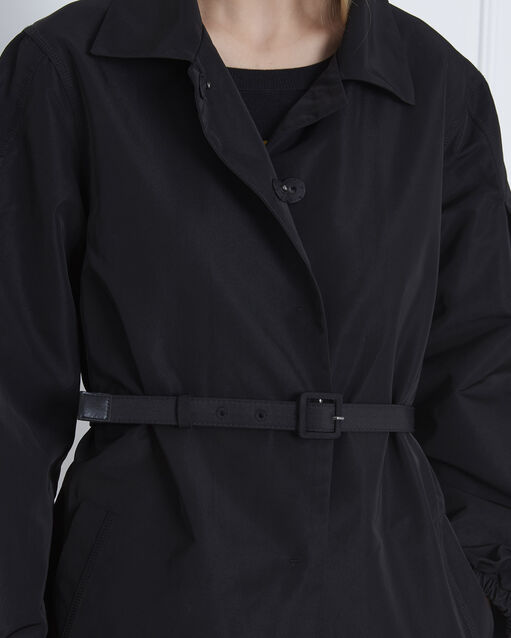 Trench noir ceinturé daniela noir.