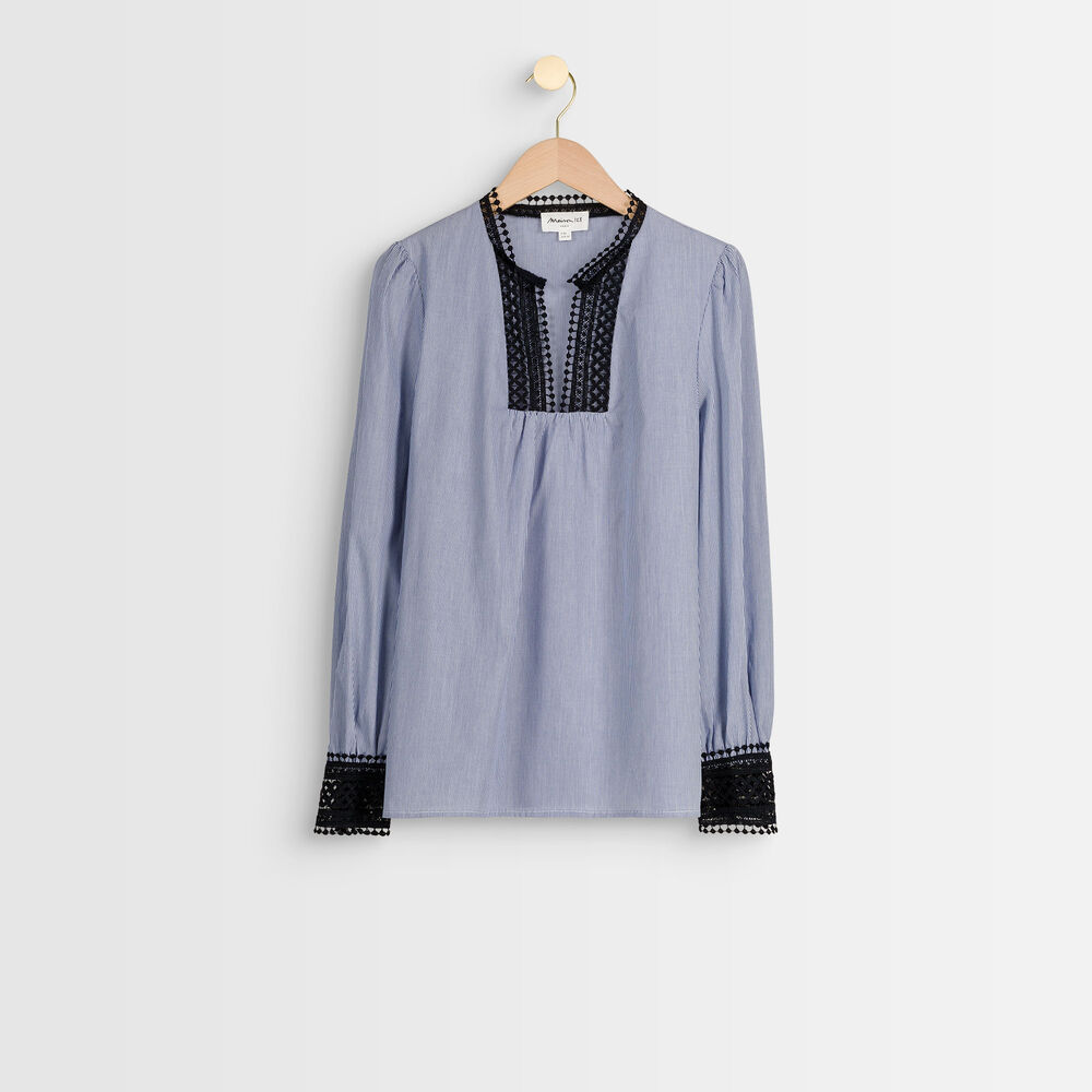 Blouse rayée jaya marine.