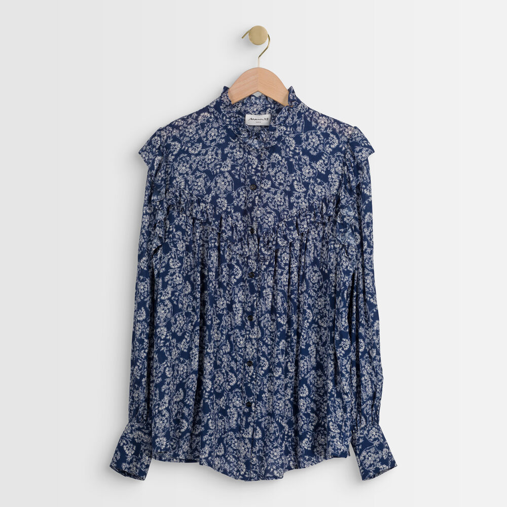 Blouse marine imprimée themis marine.