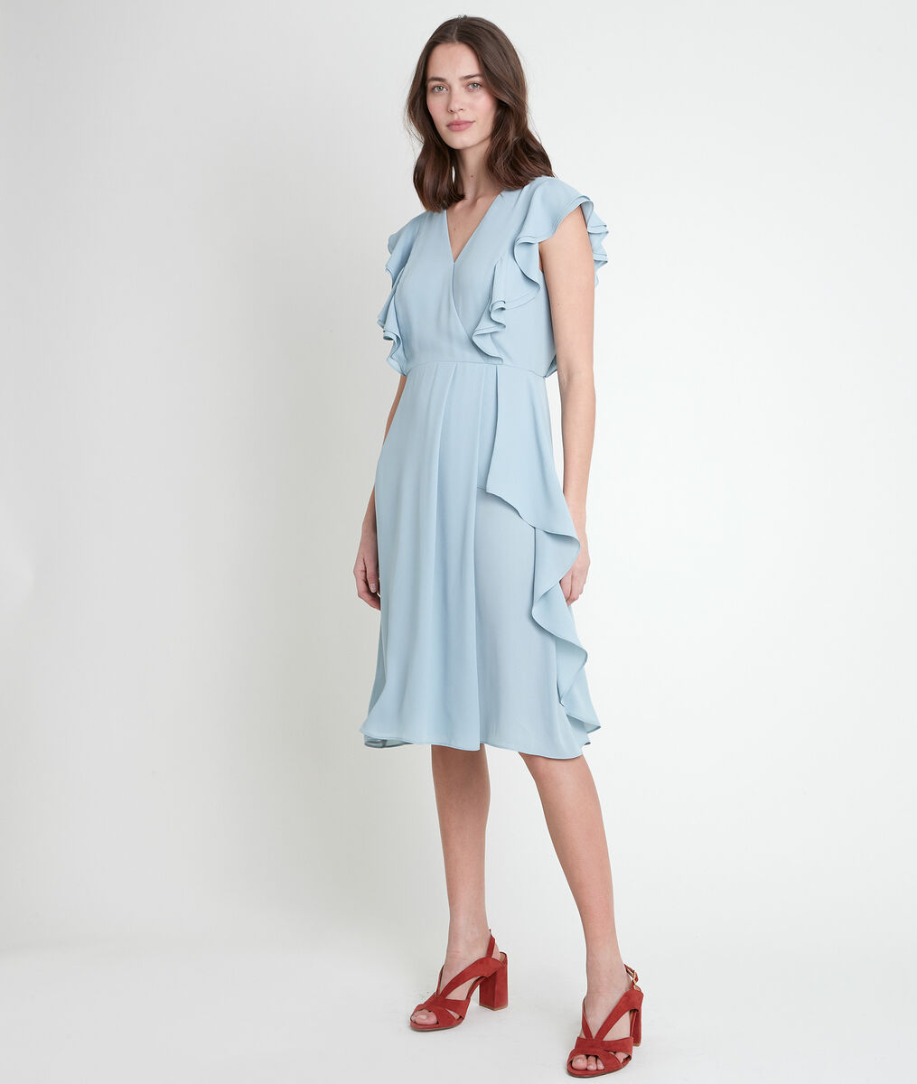 Robe à volants céladon Melanie | 1-2-3 Robe à volants céladon Melanie PhotoZ | 1-2-3
