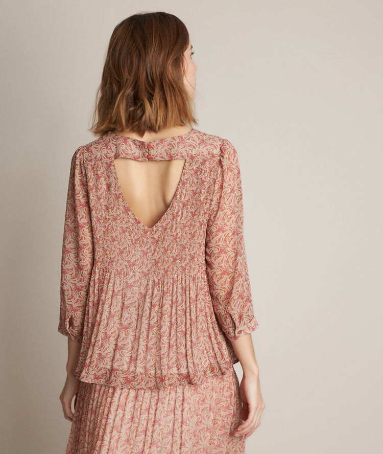 Blouse imprimée elicia groseille.