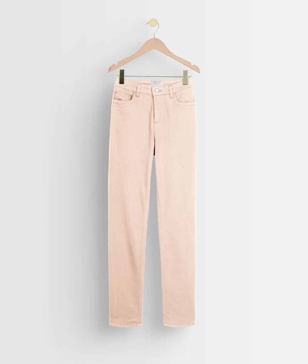 L'iconique slim jean en coton recyclé pêche suzy peche.