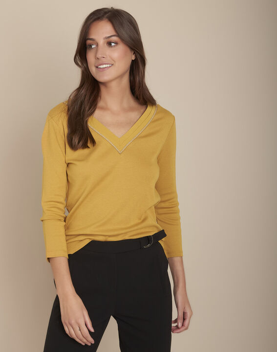 Tee-shirt ambre col v Carla | 1-2-3 Tee-shirt ambre col v Carla PhotoZ | 1-2-3