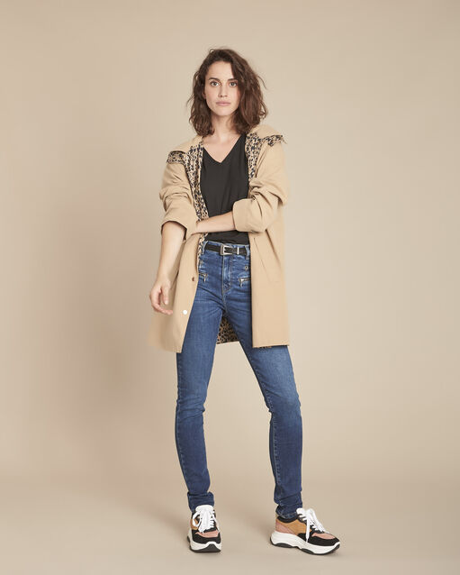 Top noir bimatière en dentelle Maelia (2) - Maison 123