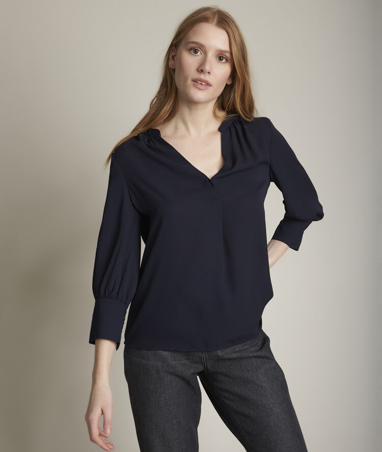 Blouse fluide marine elisee marine.