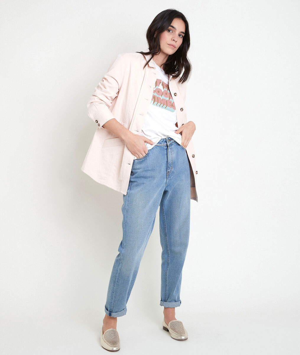 Veste pêche en chanvre et coton Paolita | 1-2-3 Veste pêche en chanvre et coton Paolita PhotoZ | 1-2-3