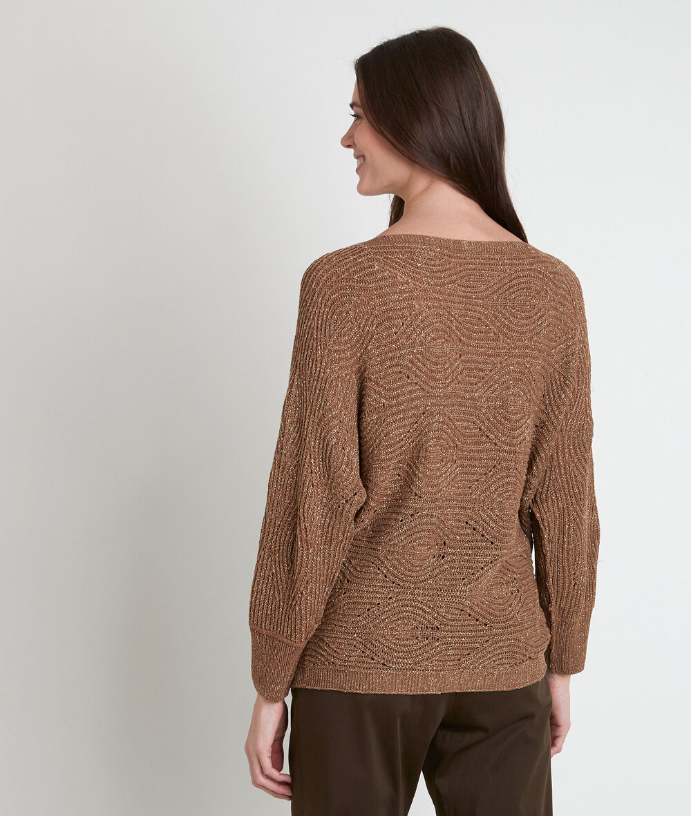 Pull ajouré kaki amy kaki.