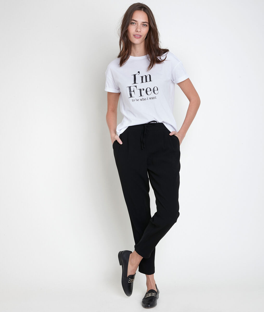 Tee-shirt blanc sérigraphié ICare | 1-2-3 Tee-shirt blanc sérigraphié ICare PhotoZ | 1-2-3